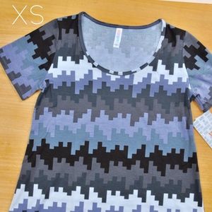 LuLaRoe Classic T - NWT - Black / Grey / White